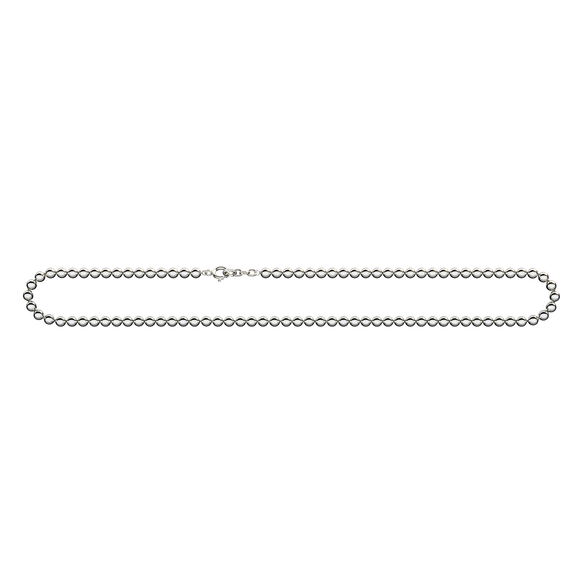 A detail image of Silver Sphere Link Chain in Silver